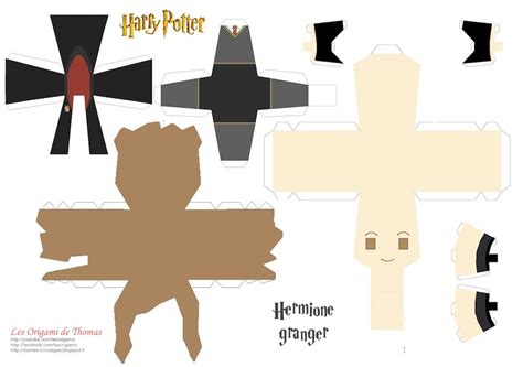 Harry Ron Hermione Et Le Vif Dor Dharry Potter En Papercraft