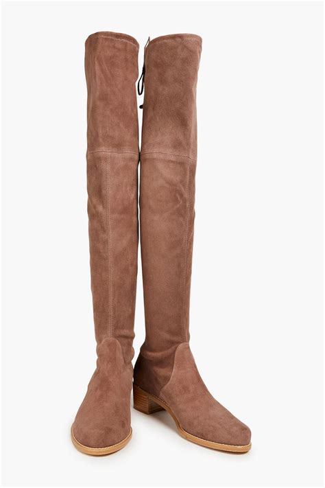 STUART WEITZMAN Midland Suede Over The Knee Boots THE OUTNET