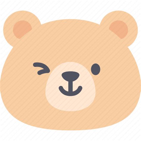 Smile Teddy Bear Emoticon Emoji Emotion Expression Icon