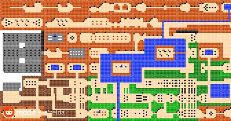 Legend Of Zelda Nes World Map Map Of World