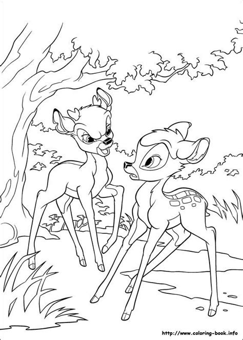 Bambi coloring pages for kids you can print and color. Walt Disney Coloring Pages - Ronno & Bambi - Walt Disney ...