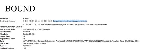 Sony Files Trademark in U.S. for New Game 'Bound' - Hardcore Gamer