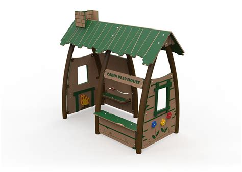 Deluxe Cabin Playhouse Active Playground Equipment Inc