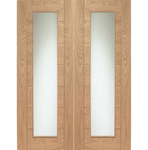 Oak Palermo Pair with Clear Glass | Oak interior doors, Doors interior, Interior doors with ...