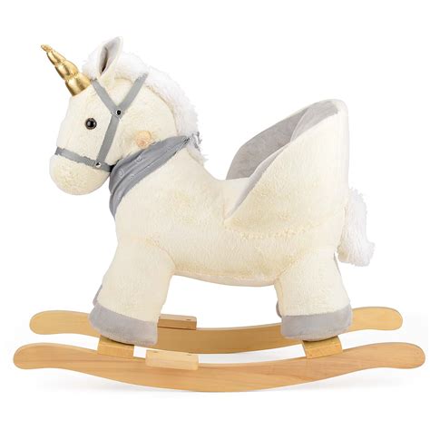 Let imaginations grow with a baby activity chair. Plush Unicorn Toddler Baby Rocker Wooden Rocking Horse ...