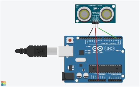 An ultrasonic range finder does this through sound waves. Ultrasonic Range Finder with Arduino — Maker Portal