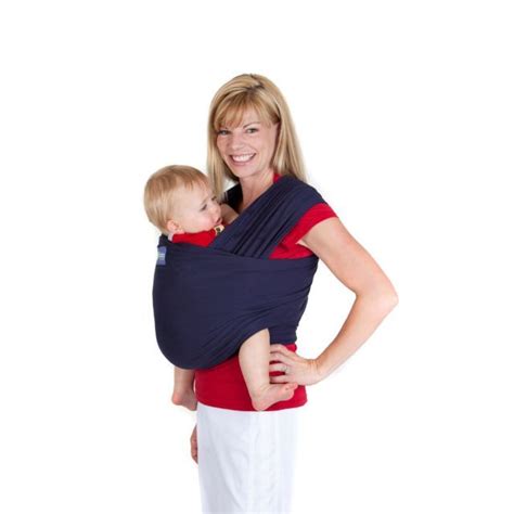 The boba wrap is the ideal carrier for baby from birth until around 18 months, free of buckles, straps or snaps! boba® Wrap Baby Carrier in Navy Blue | Boba wrap, Baby wrap carrier, Baby carrier