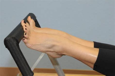 Pilates Reformer Footwork On A Foam Roller