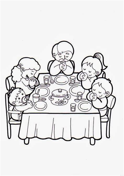 Hacer dibujos de la familia, es uno de los primeros medios de expresión más importantes en los niños, ya que las características del dibujo están basadas en el entorno de la evolución de las parejas y/o progenitores que forman parte y que están al lado en el. El Rincón de las Melli: Bendiciendo la mesa | Atividades da bíblia para crianças, Catequese ...