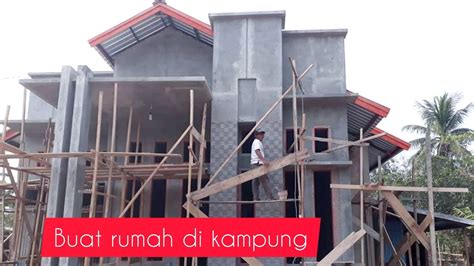 Desain rumah kayu selanjutnya yaitu rumah kayu minimalis lumbung. Proses pembuatan Rumah minimalis di kampung - YouTube