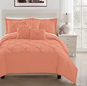 Check spelling or type a new query. Amazon.com - Denise 6-pieces Coral Peach Soft Pintucked ...