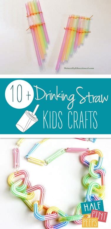 10 Drinking Straw Kids Crafts