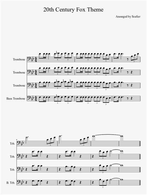 Download Th Century Fox Theme Sheet Music Composed By Arannged Th