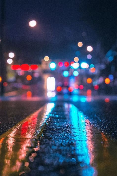 Freeios7 Rainy City Night Parallax Hd Iphone Ipad Wallpaper