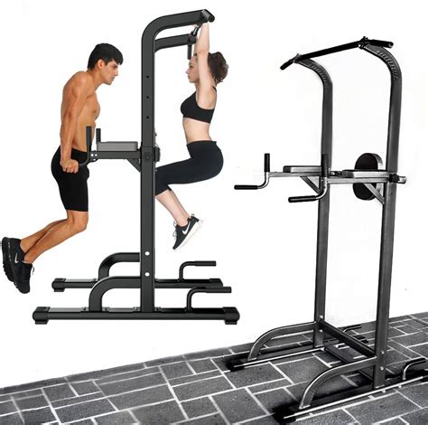 Power Tower Pull Push Chin Up Dip Bar Fitness Station At Home Gym
