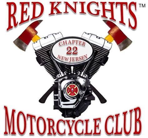 New Jersey Fire Emt Ems Patch Red Knight Fire Fighters Motorcycle