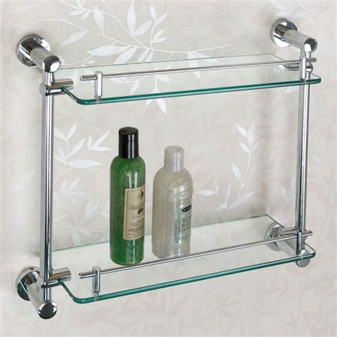 If you decide to put this in your tub area, you can further widen the space by installing mirrors for. Ceeley Tempered Glass Shelf - Two Shelves | Glass shelves ...