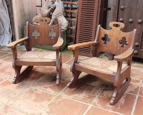 Find the perfect patio furniture & backyard decor at hayneedle, where you can buy online while you explore our room designs and curated looks for tips, ideas & inspiration to help you. 1950 Pair of Spanish Rattan Wicker Rocking Chairs For Sale ...