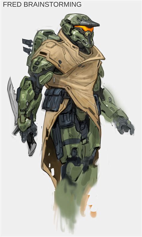 Artstation Fred 104 Early Concept For Halo 5 Kory Hubbell Halo