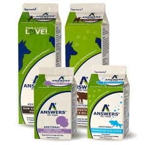 Let answers help determine the optimal amount of raw pet food. Additional Formula - Answers Pet Food