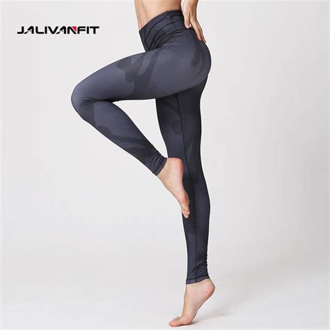 sexy printed yoga leggings slim running sport fitness pants elastic quick drying gym yoga