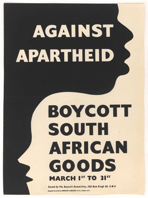 Against Apartheid Poster