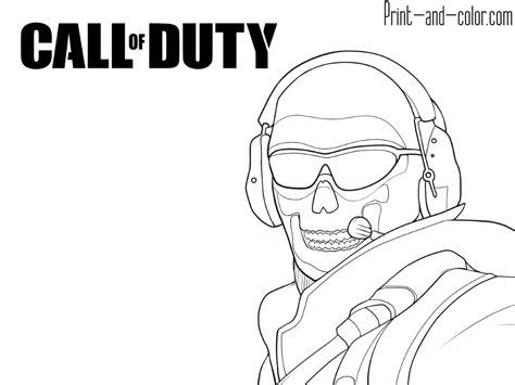 Call Of Duty Coloring Pages Printable Pictures