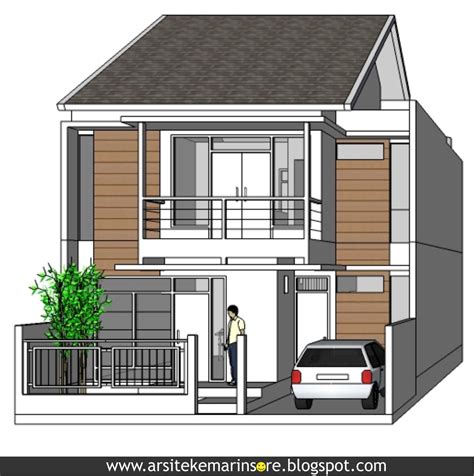 Contoh rumah lebar 5 meter. Arsitekemarinsore: Rumah Lebar 7,5 Meter