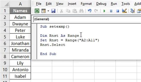 Vba Set How To Use A Set Keyword In Vbawith Examples