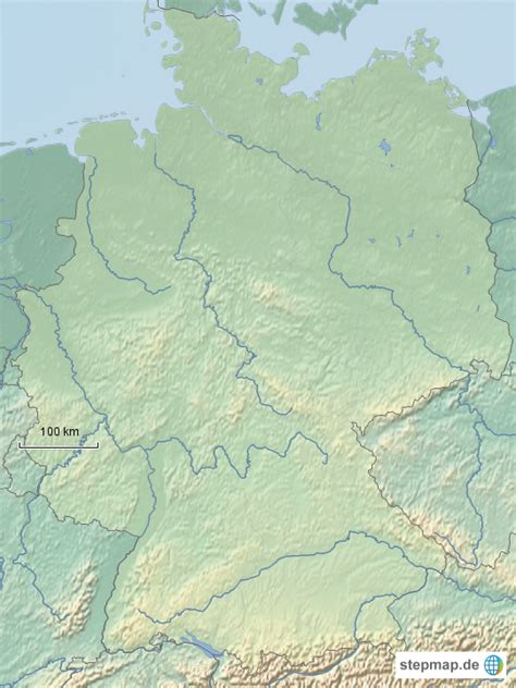 Stepmap Deutschland Ohne Beschriftung Landkarte F R Deutschland