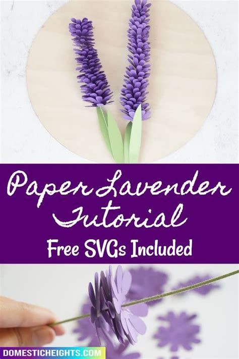 Paper Lavender Tutorial Paper Lavender Lavender Paper Flowers Paper