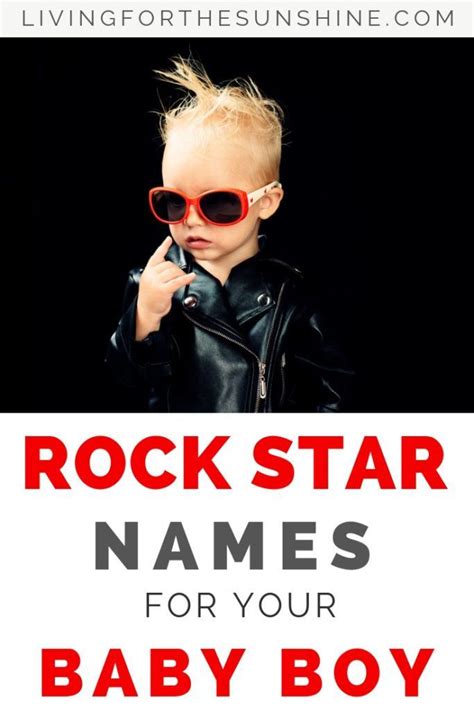 The holy bible is the first and best place for meaningful names. Famous Rock Star Names for Boys | Boy names, Rock baby ...