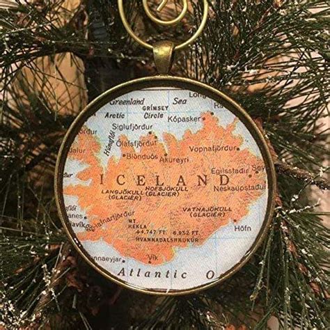Iceland Christmas Ornament Handmade