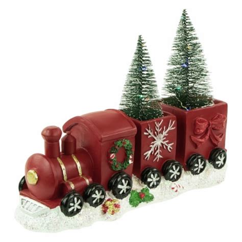 Northlight 12 Red And Gold Christmas Train With Led Lighted Frosted