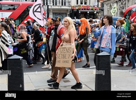 London UK 1st Sep 2021 CONTAINS NUDITY Laura Amherst 31 Activist