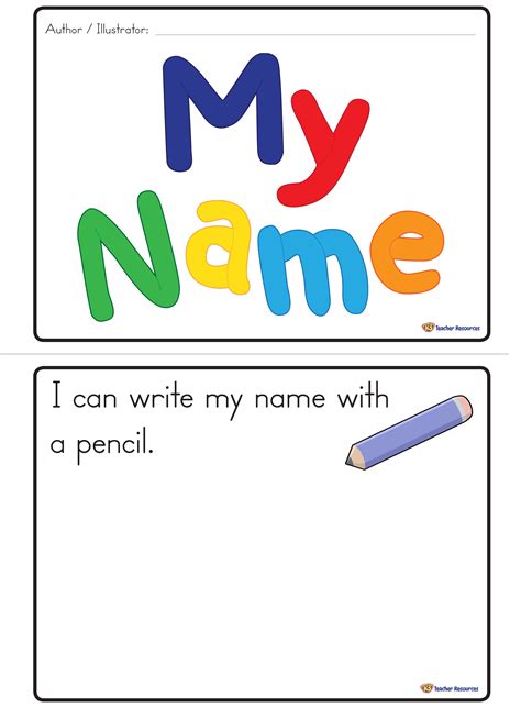 Common english names in french. My Name - Printable Concept Book - K-3 Teacher Resources