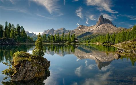 Hd Wallpaper Mountains Landscapes Nature Trees Lakes Airena Pack