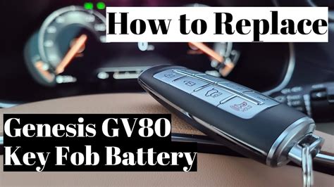 How To Replace A Genesis Gv80 Key Fob Battery Youtube