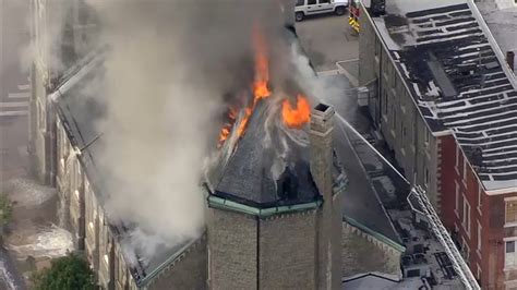Philadelphia Church Fire: Massive inferno engulfs church in Parkside ...