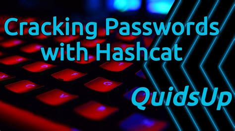 Cracking Passwords An Introduction To Hashcat Youtube