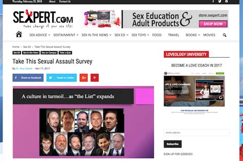 Take This Sexual Assault Survey Dr Ava Cadell
