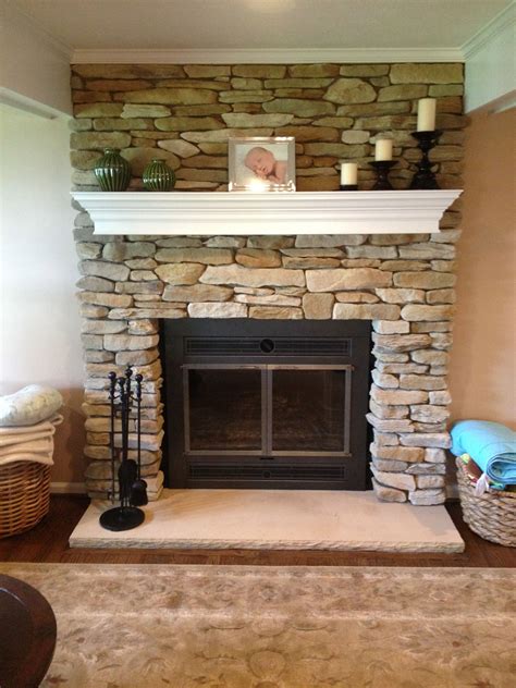 The New Refaced Fireplace With New Fireplace Doors And Custom Mantel