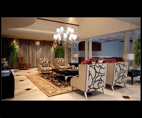 Free 3d furniture design blocks, we try to update our base every day. Luxurious Living Room With Fancy Furniture 3D Model .max ...