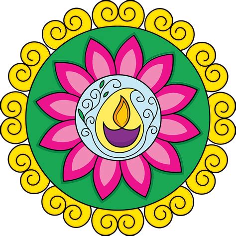 Diwali Rangoli Clipart Free Download Transparent Png Creazilla