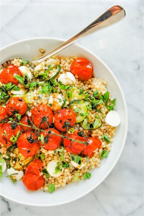 Couscous is a pantry staple at our house. Israeli Couscous Salad | Recipe in 2020 | Easy zucchini ...