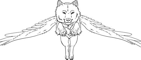 The wings tattoo symbolizes purity, is an angel, a symbol. Winged Wolf Coloring Pages - GetColoringPages.com