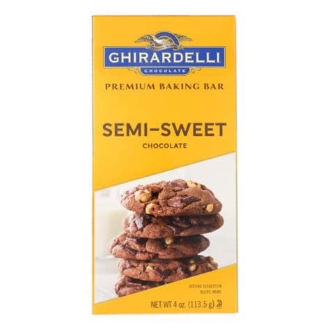Ghirardelli Semi Sweet Chocolate Baking Bar Case 12 Ct 4 Oz Kroger