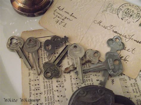 White Whimsy Decorating With Old Keys