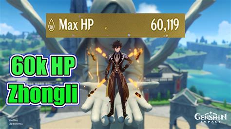Zhongli Shield Strength Max HP Genshin Impact YouTube
