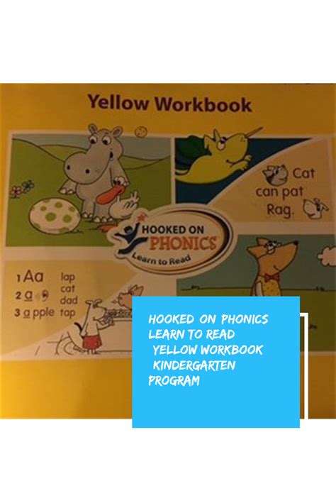 Hooked On Phonics Learn To Read Yellow Workbook Kindergarten